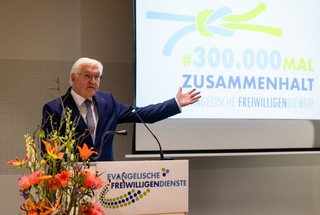 Bundespräsident Steinmeier bei Ansprache